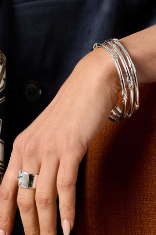 Julie Vos Essex Bangle Silver