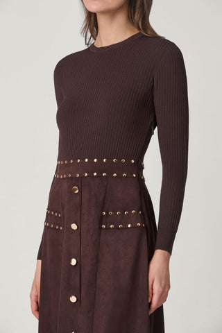 Shoshanna Cleo Dress Chocolate