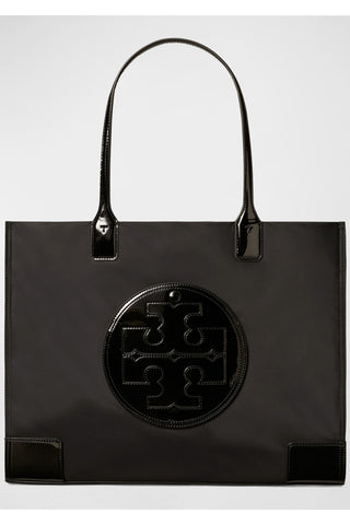 Ella Patent Small Tote Black