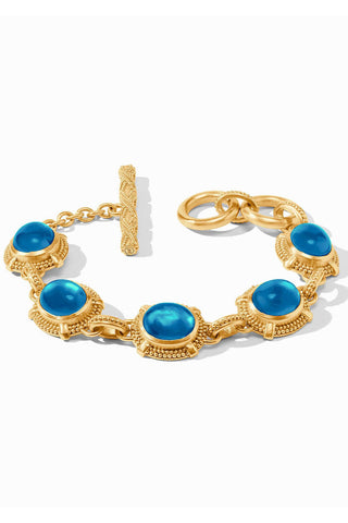Cabochon Bracelet-Iridescent London Blue-OS