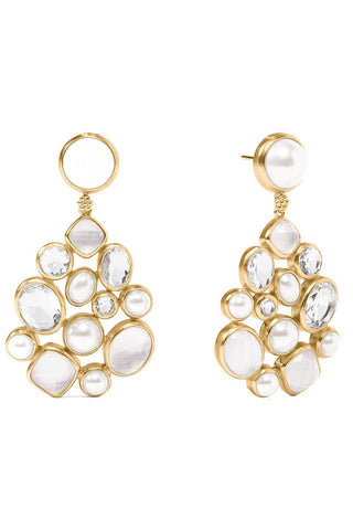 Kaleidoscope Statement Earring Clear Crystal