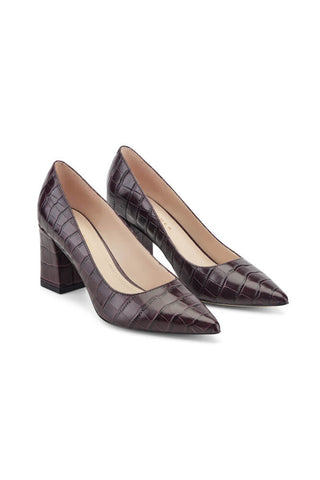 Marc Fisher Zala Heel Dark Red
