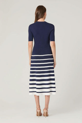 Casey Dress Navy Stripe