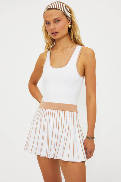 Solange Dress Almond Colorblock, L / Almond Colorblock
