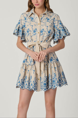 Shoshanna Lima Dress Flax