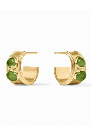 Dolce Stone Hoop-Iridescent Palmetto Green-S