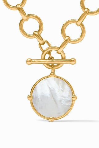 Honeybee Statement Necklace Pearl