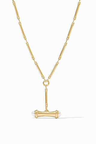 Bamboo Delicate Necklace Pearl