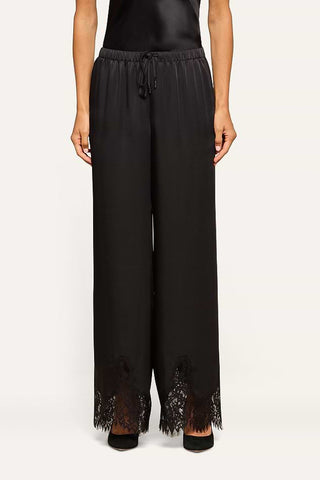 L'Agence Lace Trim Drawstring Pant