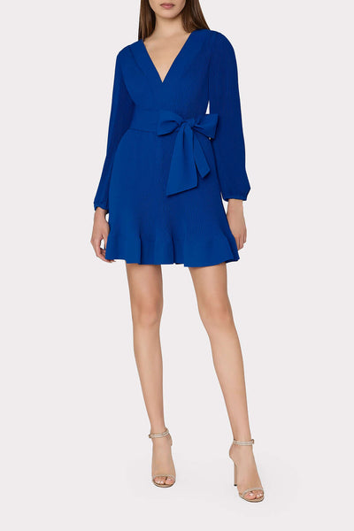 Milly Liv Pleat Dress Royal Blue – Monkee's of the Pines