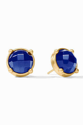 Honey Stud Iridescent Sapphire Blue
