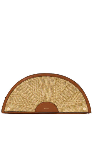 Hammitt Shelley Clutch Cocoa Raffia