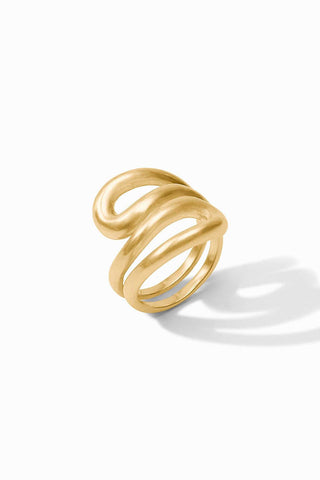 Wave Wrap Ring Gold