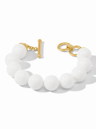Portofino Beaded Bracelet White Jade