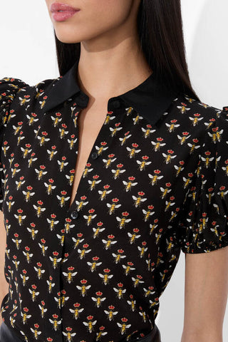Alice + Olivia Willa Ember Blouse Queen Bee
