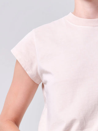 Agolde Bryce Cap Sleeve Tee Foundation - Dusty Rose