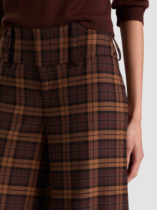 A+O Olivia Wide Leg Flare Chocolate Camel