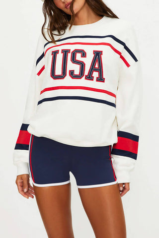 Devyn Oversized Sweatshirt Firework Colorblock