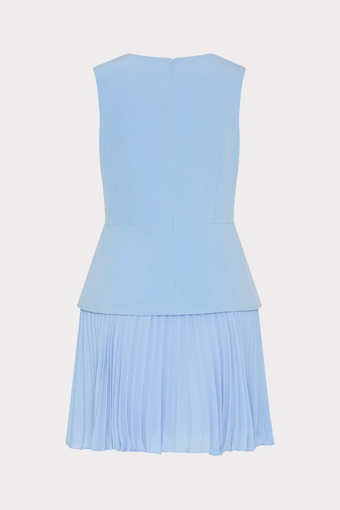 milly pleated mini dress Milly Women's Haddy Pleated Minidress - True Red