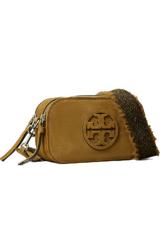 Tory Burch Miller Suede Mini Crossbody Toffee
