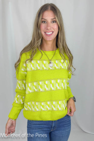 Striped Jacquard Knit