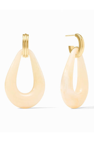 Carnaby Doorknocker Earring-Ivory-OS