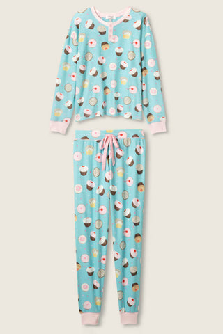 PJ Set Sweet Life Bright Aqua