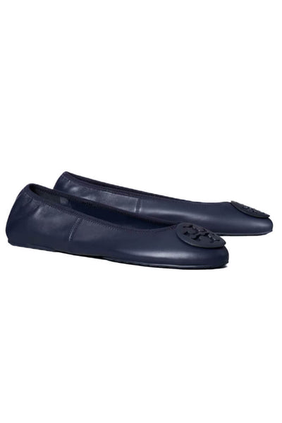 Tory Burch Reva Flat New Navy – Monkee's of the Pines