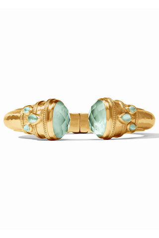 Cannes Cuff-Iridescent Aquamarine Blue-OS