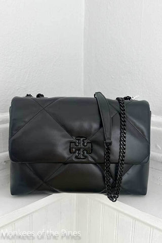 Kira Diamond Coated Shoulder Bag Black