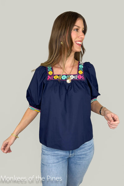 トップス [Joy] Joy Joy Front Yoke Top – Elizabeth Anne Boutique