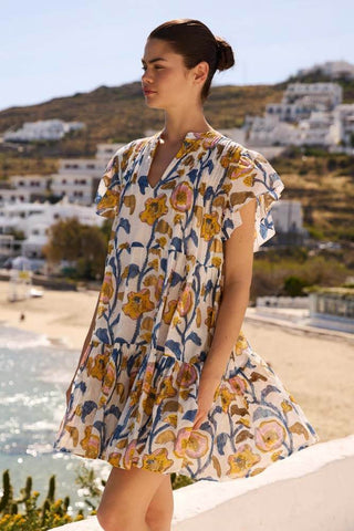 Oliphant Ivy Dress Poppy Marigold
