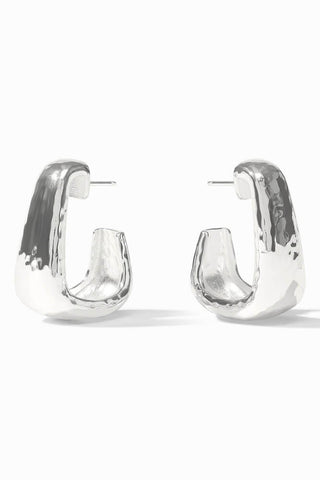 Julie Vos Sahara Hoop Silver M
