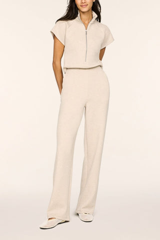 Spanx Pintuck Jumpsuit Heather