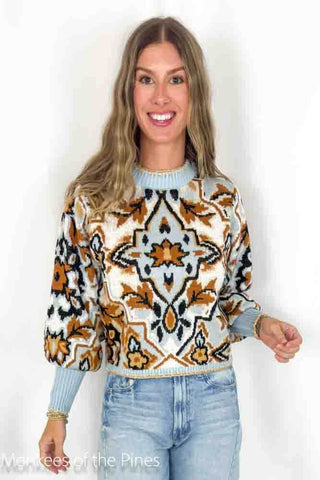 Farm Rio Winter Tapestry Knit