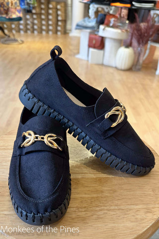 Ilse Jacobsen Buckle Loafer Black