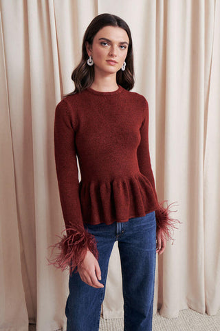 Saylor Jovi Sweater Wine