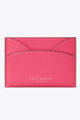 Tory Burch Romy Flat Card Case Bright Pink