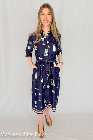 Vilagallo Golf Dress Navy
