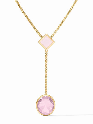 Jolie Lariat Necklace Rose