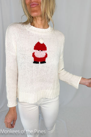 Wooden Ships Little Santa Crew Neck Sweater