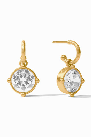 Honeybee Hoop & Charm Earring Cubic Zirconia
