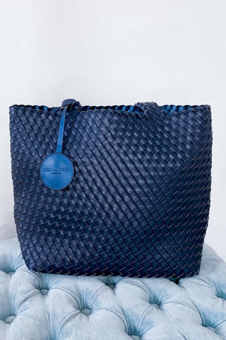 Ilse Tote Navy with Metallic Blue