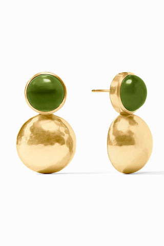 Solara Midi Earring-Iridescent Palmetto Green-OS