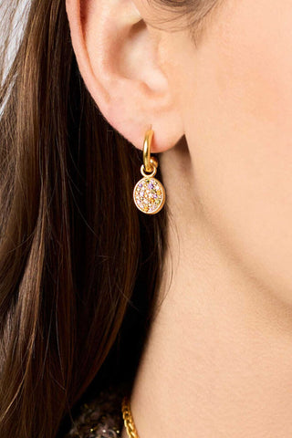 Julie Vos Stardust 6 in 1 Clear Crystal Earring