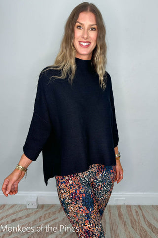 Boho Sweater Black