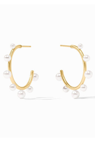 Hydra Stone Hoop-Pearl-M