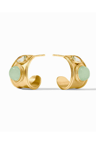 Portofino Stone Hoop-Aqua Jade-OS
