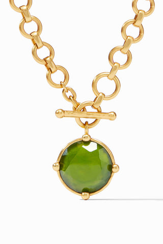 Honeybee Demi Necklace Iridescent Palmetto Green