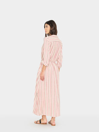 Bowen Dress Dusty Pink Stripe
